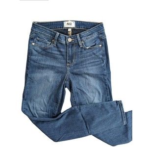 PAIGE JEANS~Women’s Verdugo Crop Skinny Ankle Jeans Black Size 25